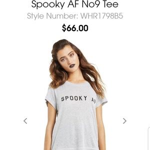 Wildfox Spooky AF tshirt, Brand New with Tags!